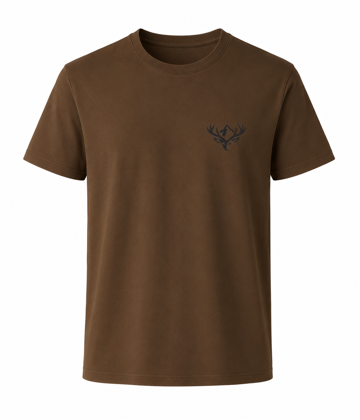 T-Shirt "Heimat" (Farbe: schoko), schwarz