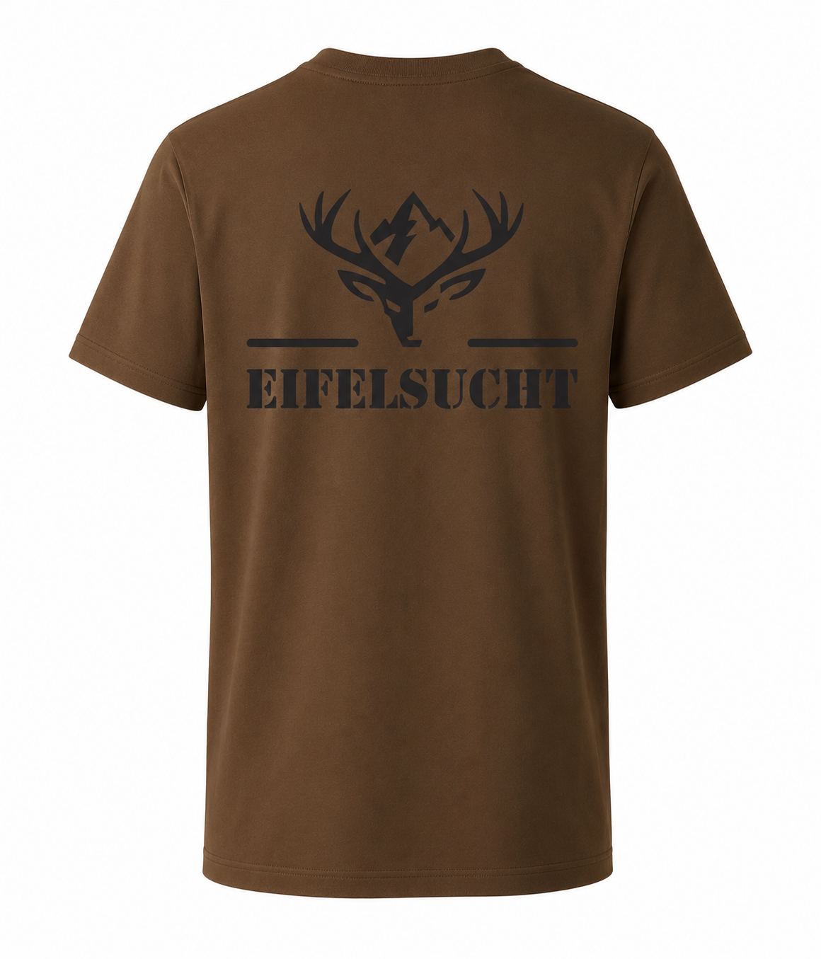 T-Shirt "Heimat" (Farbe: schoko), schwarz